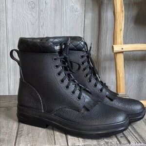 Durango Barnstormers Comfort Core Waterproof Rubber Muck Boots Size 6 Black GUC